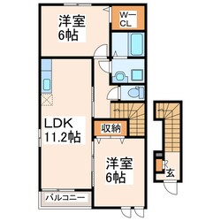 自動車学校前 徒歩8分 2階の物件間取画像